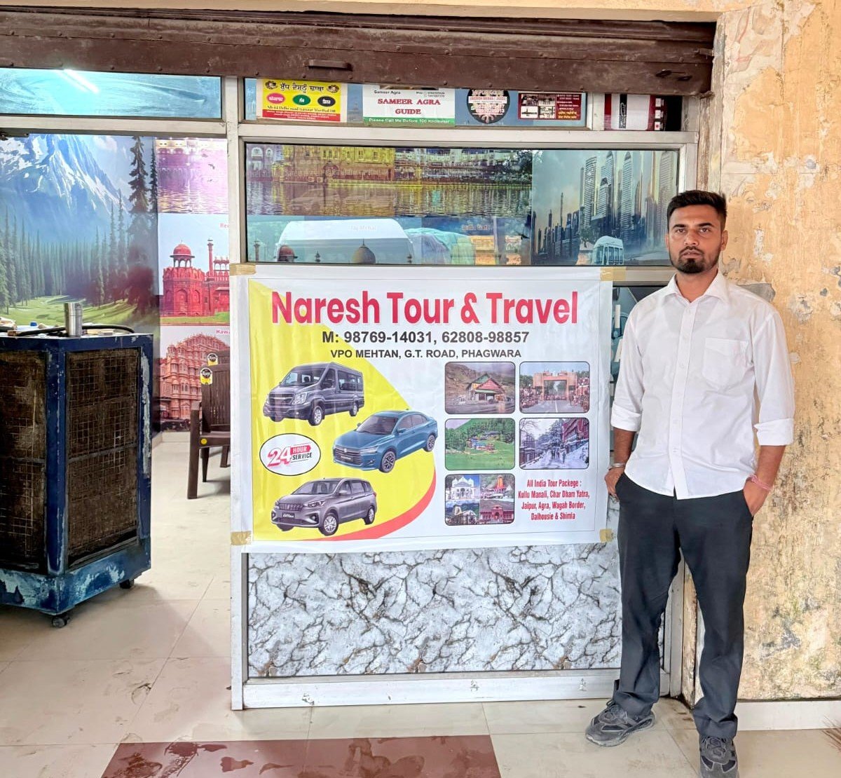 Vehicle at a pilgrimage destination